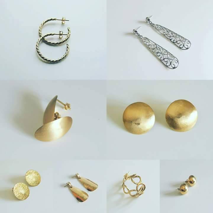 boucles d'oreilles or jaune