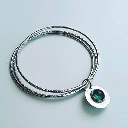 bracelet rigide argent