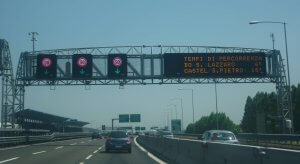 panneaux lumineux autoroutes italie